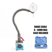 0 - 10mm Snake Shape Arm Dial Indicator Gauge + Magnetic Base Holder New dial