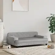 Pet Sofa, Dog Sofa Dog Bed Dog Couch Dog Bed Light Grey 90x53x30 cm Velvet