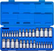 10288A Allen Hex Bit Socket Set, 32 Piece SAE and Metric Allen Socket Set, Allen