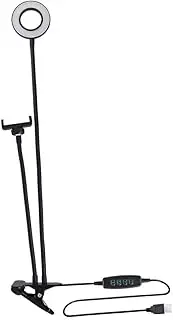 LIFKICH Phone Selfie Light Beauty Filling Light Live Filling Light Gooseneck Desk Lamp USB Book Light Flexible Ring Light for Video Selfie Lamp for Chatting Videos Led Makeup