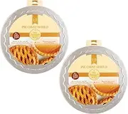 Mrs. Anderson's Baking Pie Crust Protector Shield, Fits 9.5 and 10-Inch Plates, Set of 2
