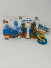 Puppy Starter Kit w/Chew Toys - Puppy Toys, Nylabone Flavored bones & toys (274