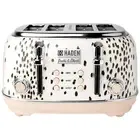 Haden Margate Poodle & Blonde Stainless Steel 4 Slice Toaster with Wide Slots