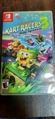 Nintendo Switch Authentic Nickelodeon kart racer 3 slime CASE ONLY NO GAME