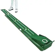 2.6m Auto-Return Golf Training Aid Practice Putting Mat Indoor Putter Trainer Mat