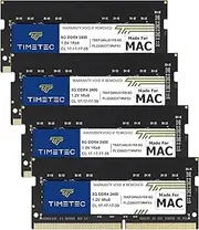 Timetec 32GB KIT (4x8GB) Compatible for Apple 2017 iMac (27-inch w/Retina 5K Display) DDR4 2400MHz PC4-19200 1Rx8 CL17 1.2V Non-ECC Non-Parity Unbuffered SODIMM Memory MAC RAM Upgrade for iMac 18,3