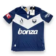 Men's 2023-24 A-League Melbourne Victory Macron Home Jersey New Select Size