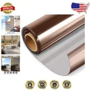 One Way Mirror Window Film for Daytime Privacy & Heat Control - 35.4x196.8 in