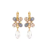 Mariana Must Have Double Stone Leverback Earrings in Sleepytime Rose Gold
