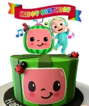 1pcs Acrylic Cocomelon cake topper Premium Cocomelon cupcake toppers