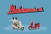 MOTOMANIA 6 FIGURE AND BIKE 4 PC. SET 1/64 DIECAST AMERICAN DIORAMA AD-76515MJ