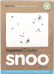 Happiest Baby SNOO Bassinet Fitted Sheet - 100% Organic Cotton Nursery Beddin...