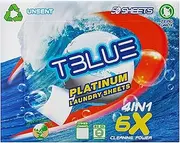 Tblue Eco-Friendly Laundry Detergent Sheets Unscent Pack of 50 sheets