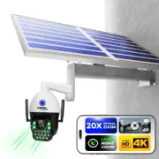 Professional Farm Security Camera 4G 4K SIM Card Solar 20X Zoom Outdoor