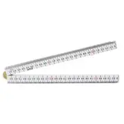 CRESCENT LUFKIN 1M 4 Fold White Bevelled Edge Folding Rule 1M LFBSIN