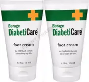 BORAGE DiabetiCare Diabetic FOOT Cream 4.2 oz ( 2 pack ) /