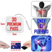Dr Ho's compatible TENS ELECTRODE PADS 5cm x 5cm x 30 @ ONLY $1 PER PREMIUM PAD