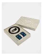 [Blaq] Sock & Belt Gift Set Brown