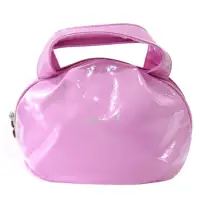 在飛比找momo購物網優惠-【agnes b】亮面漆皮小手提包(粉紫)