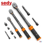 1/4''/3/8''/1/2'' Drive Torque Wrench Set Click Torque Wrench Adjustable 72Tooth