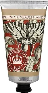 The English Soap Company Royal Botanical Gardens Kew Hand Cream, Moisturising Hand Cream for Men and Women, Gardenia & Neroli Scent 75ml