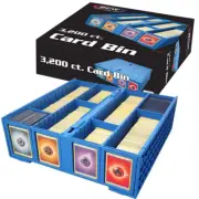 (1) BCW Blue 3200-Count Baseball Trading Game Collectible Card Bin