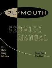 1955 Plymouth Shop Service Repair Manual Book Engine Drivetrain Wiring OEM