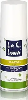 LA Luna® Hair Gel for Children, Kids Styling Hair, Vegan, Made in Germany, No Alcohol Parabens, Girls Boys, Non-Adhesive, Water Soluble, Hair Care Toddler Children's Hair Styling, 100 ml