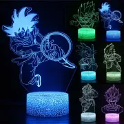 Dragon Ball Z Kids 3D Night Light Lamp Touch 7-Colour Changing Kids Boys Girlsˆ