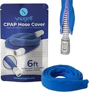 CPAP Hose Cover by Snugell - 6ft Tubing Wrap - Compatible with ResMed, Fisher & Paykel and Other Tubes - Ultra Soft Zippered Fleece Cover, Insulation & Protection for CPAP Tubing (Blue)