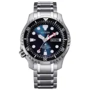 Citizen NY0100-50M Men's Promaster Diver Automatic Watch, Blue Dial, Titanium Br