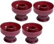 WATIIFUFU 4Pcs DIY Donut Mold Nonstick Baking Tools for Unique Round Doughnuts Made From for Cakes Pastries Desserts High Temperature Resistant Molds