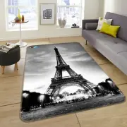 3D Gray Eiffel Tower NBC010 Game Rug Mat Elegant Photo Carpet Mat Fay 2023