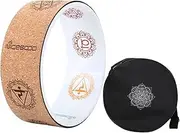 Cork Yoga Wheel Backbends Wheel Beginners Fitness 12.6" for Women Back Roller Back Stretching Equipment