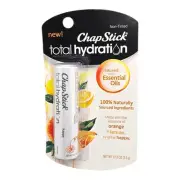 ChapStick Total Hydration Essential Oils Lip Balm Happy Orange + Lemon- 0.12 oz