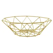 Metal Wire Fruit Basket Fruit Bowl, Round Bread Storage Bowl Stand X1H58440