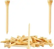 SHKIBY 280 Pcs Professional Bamboo Golf Tees 2-3/4 Inch or 3-1/4 Inch - Stronger Than Wooden Golf Tee Biodegradable & Less Friction