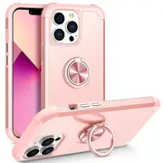 For iPhone 13 Pro Max Rotating Ring Holder ic Phone Case