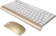 Mikinona 2.4G Wireless Keyboard and Mouse Ultra Thin Ergonomic Design for Home Office Portable Keyboard Compatible with Laptop Tablets Finish Easy Setup