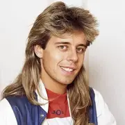 Baruisi Mens Mullet Wig 70s 80s Halloween Cosplay Costume Wigs Light Brown