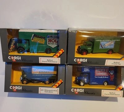 All 4 Corgi Classics diecast Trucks 1:40
