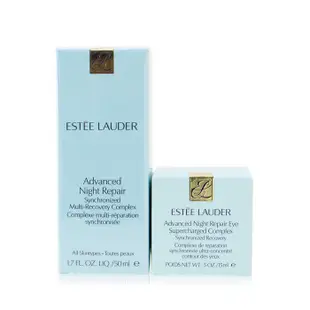 Estee Lauder 雅詩蘭黛 - 小棕瓶呵護組：特潤超導全方位修護露 50ml+ 特潤眼部超能量修護霜 15ml