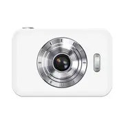 Digital Camera, Rechargeable Camera, Lanyard, 8X Zoom Anti Shake, Compact Portable Camera Birthday Gift for Teen Beginner (White)