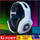Wireless Gaming Headset with Mic Over Ear Headphones RGB Light for PS4/PC/Laptop