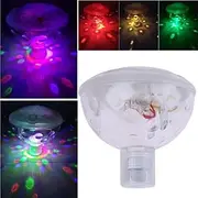 4 LED Swimming Pool Light Underwater Glow Fountain Light Pond Spa Tub Waterproof Floating Lamp 5 Modes for Party Bath Bar(Battery NOT Include)