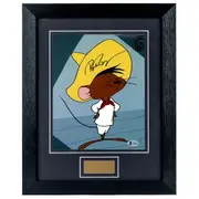 Bob Bergen Personally Signed Speedy Gonzales V2 8x10 Photograph Framed