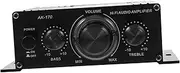 COHEALI 1Pc Mini Digital Wireless Audio Amplifier Professional Stereo Sound Enhancer for Music Games Movies Compact Design with Excellent Performance Black