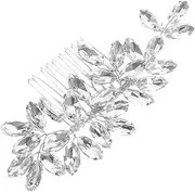 Beavorty Bridal Rhinestone Hair Comb for Women Decorative Side Comb with Chic Design Wedding Hair Accessory for Brides Elegant and Unique Rhinestone Decor One