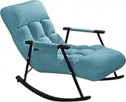 Nursing Rocking Chair - Fabric Tufted Rocking Chair - Portable Recliner Rocking Chairs | Widely Applicable Bedroom Rocking Chair | Tufted Upholstered Rocking Chair For Home Off Ice Nursery