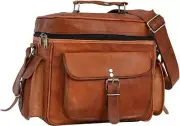 Leather Camera Bag Satchel DSLR camera bag Safe leather bag for Camera Lens